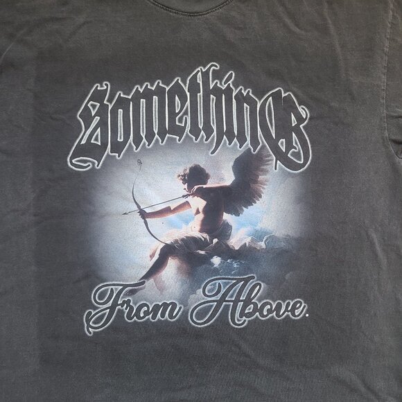 above.millions "Something from Above" slate gray tee with angel/cupid size XL - Picture 2 of 4